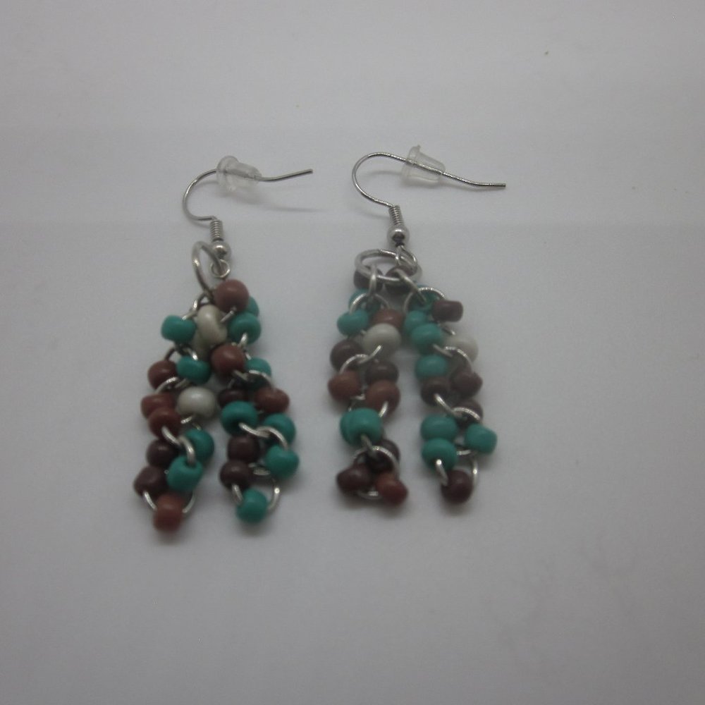 Seed Bead Dangle Earrings
